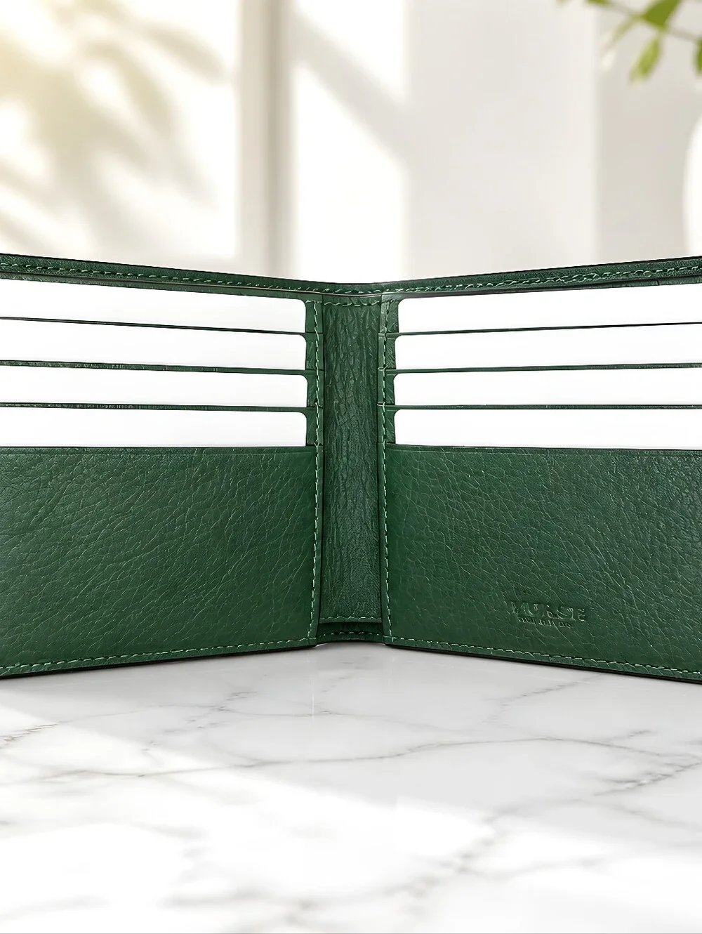 NWT COACH Billfold Wallet Color Grass/ Kelly Green. (Unisex)
